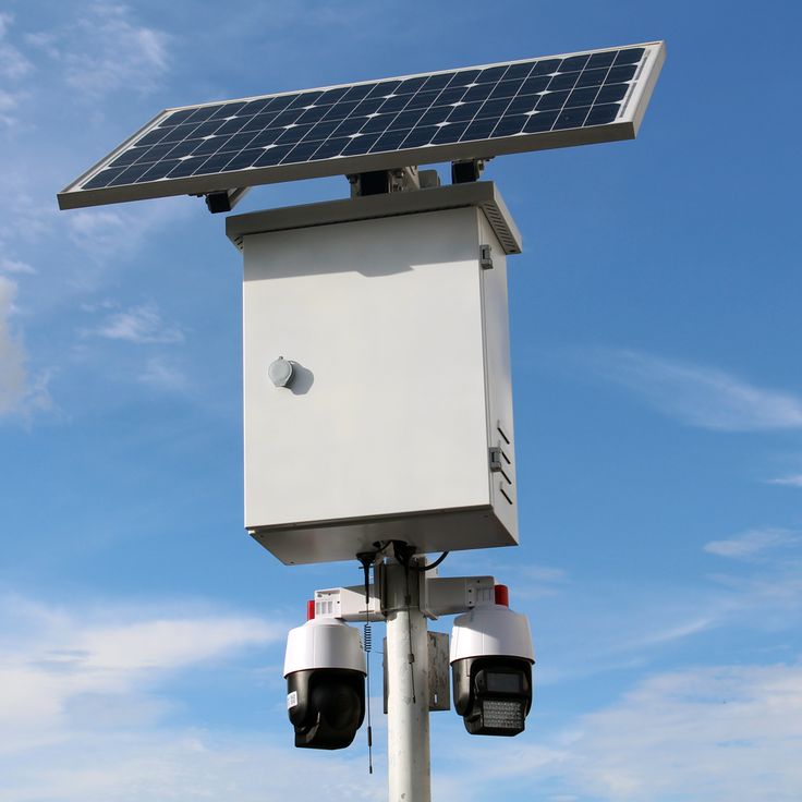 Solar CCTV and security backup systems
